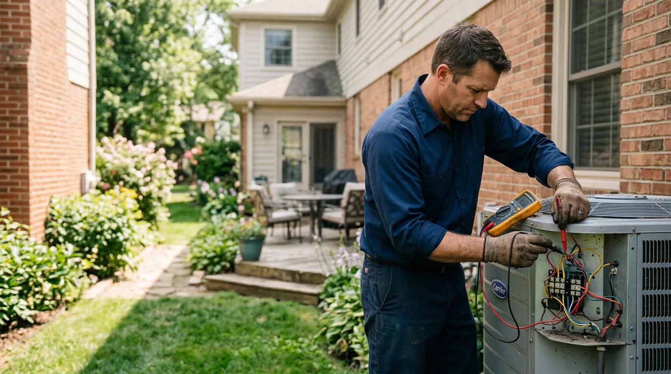 HVAC technician working near Colorado Springs, CO